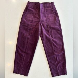 Apiece Apart Plum Corduroy Trousers